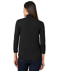 Melissa Paige Women's Mock-Neck Side-Zip Sweater