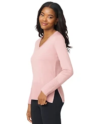 Melissa Paige Women's V-Neck Wide-Hem Wide-Cuff Sweater