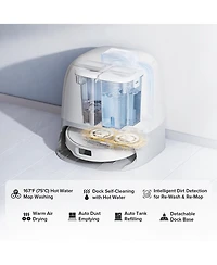 Roborock Qrevo Curv 5A1 Robot Vacuum and Mop with Zero-Tangling Design, FlexiArm Tech & Hands-Free Dock, Auto Mop Lifting, Pet Friendly
