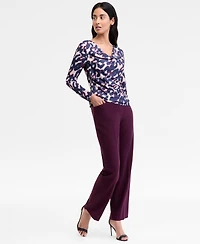 Tahari Asl Cowl-Neck Draped-Waist Top, Regular & Petite