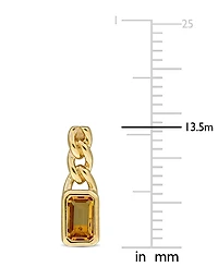 Gemstone Drop Earrings (5/8 ct. t.w.) 14k Yellow Gold
