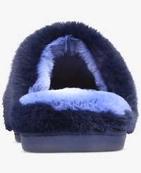 State of Day Women's Boxed Two-Tone Faux-Fur Slide Slippers, Macy's Exclusive