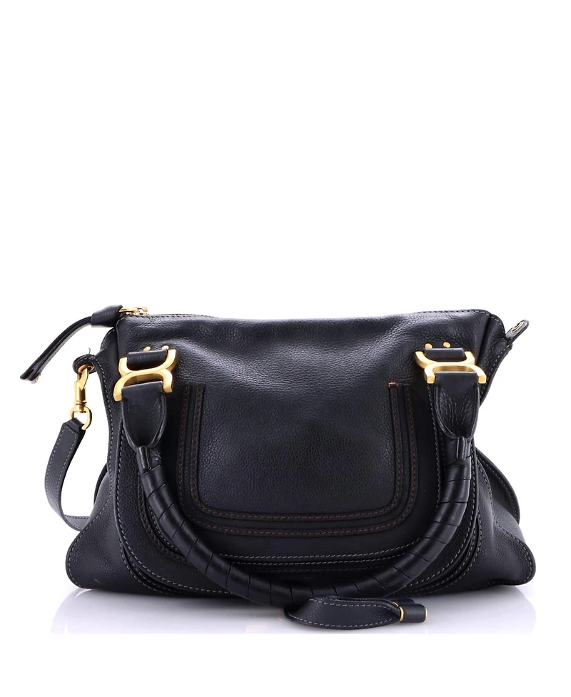 Pre-Owned Chloe Medium Marcie Shoulder Bag Leather