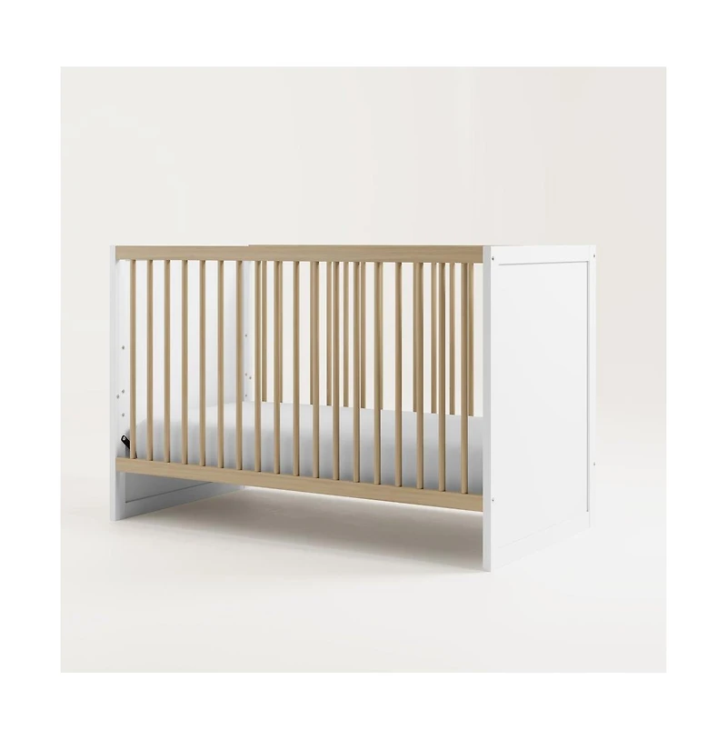 Storkcraft Calabasas 3-in-1 Convertible Crib (White with Driftwood)