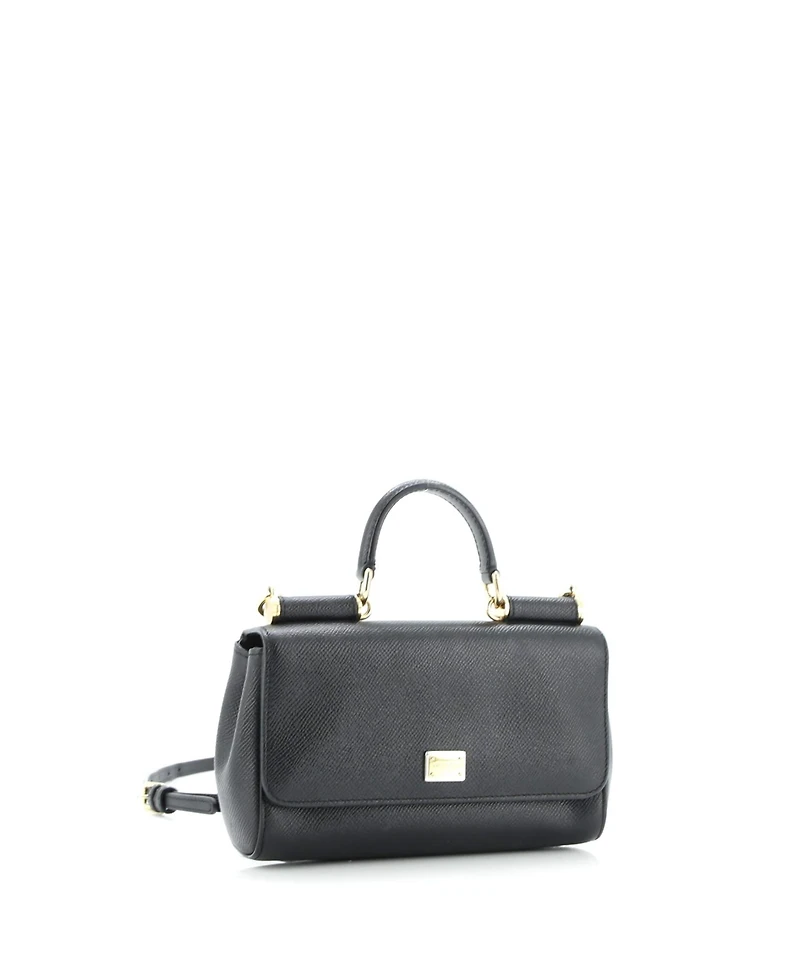 Pre-Owned Dolce & Gabbana Small East West Miss Sicily Bag Leather