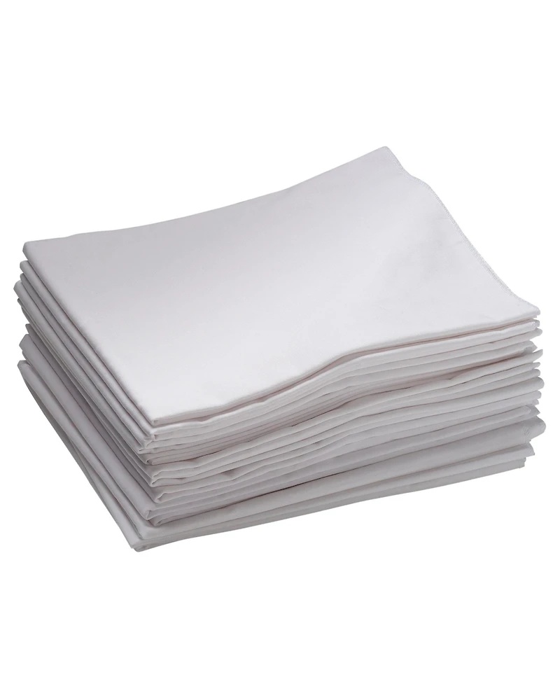 RestZone ECR4Kids Cot Sheet, Toddler Size, White, 12-Pack