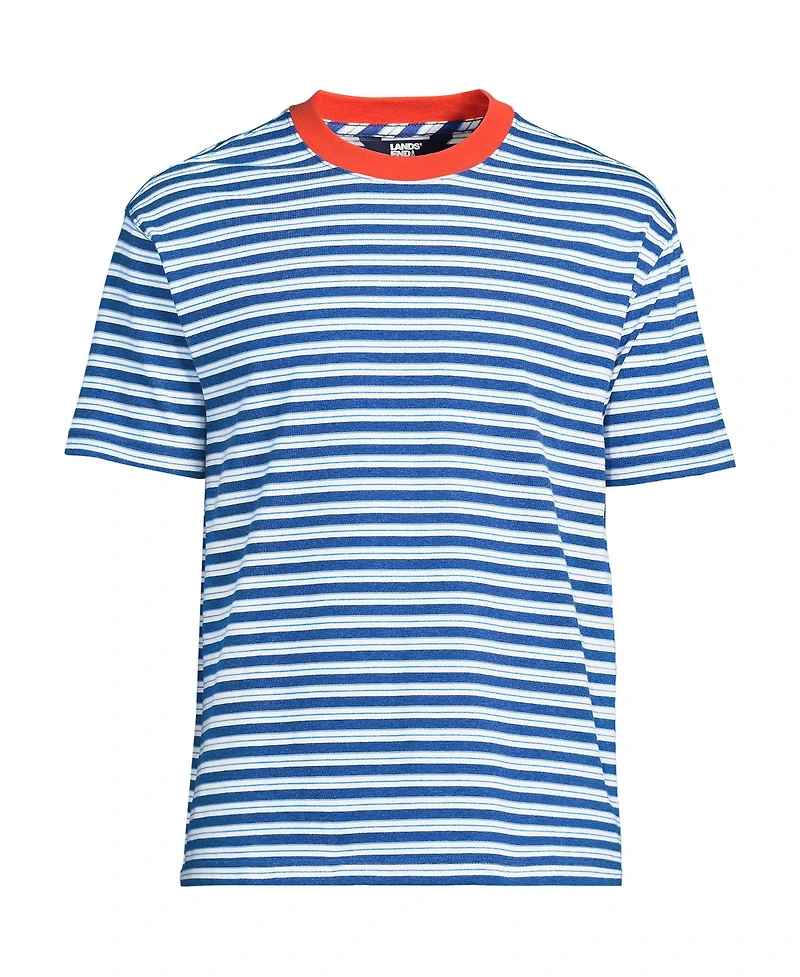Lands' End Men's Short Sleeve Super-t Crew Relaxed Fit Tee