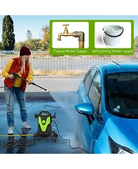 2400 Psi Electric Pressure Washer with 4 Universal Wheels