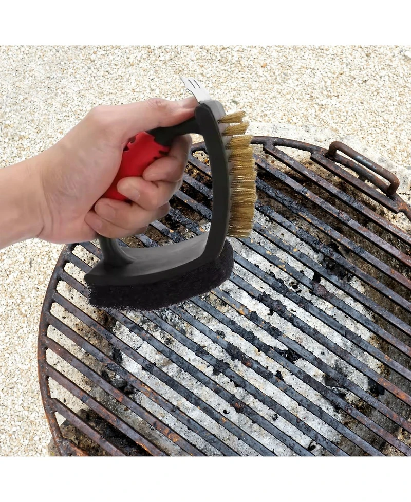 Seamless Outdoors 3 N 1 Grill Cleaning Brush