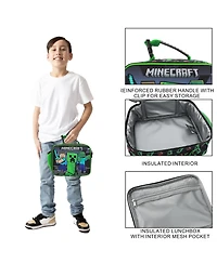 Minecraft Creepers and Block Characters Insulated Lunch Kit