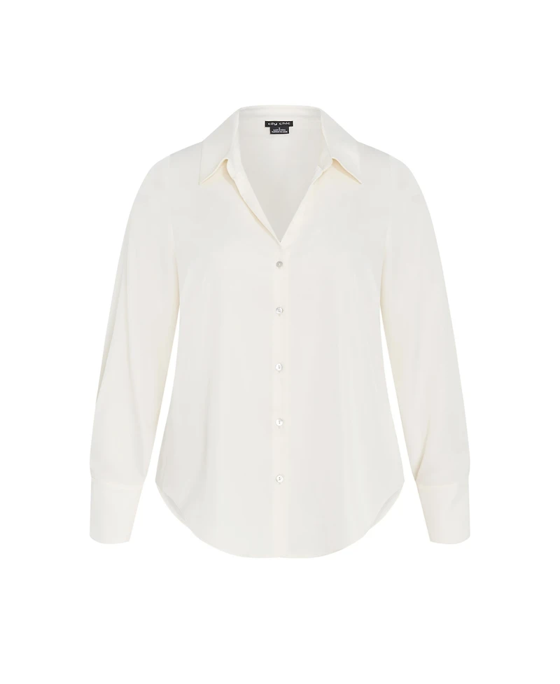 City Chic Plus Size Manor Road Shirt