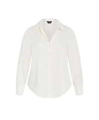 City Chic Plus Size Manor Road Shirt