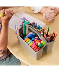 ECR4Kids 4-Compartment Small Caddy, Grey, 6-Pack