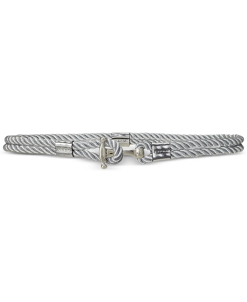 Lauren Ralph Lauren Women's Metallic Rope Skinny Belt