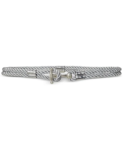 Lauren Ralph Lauren Women's Metallic Rope Skinny Belt