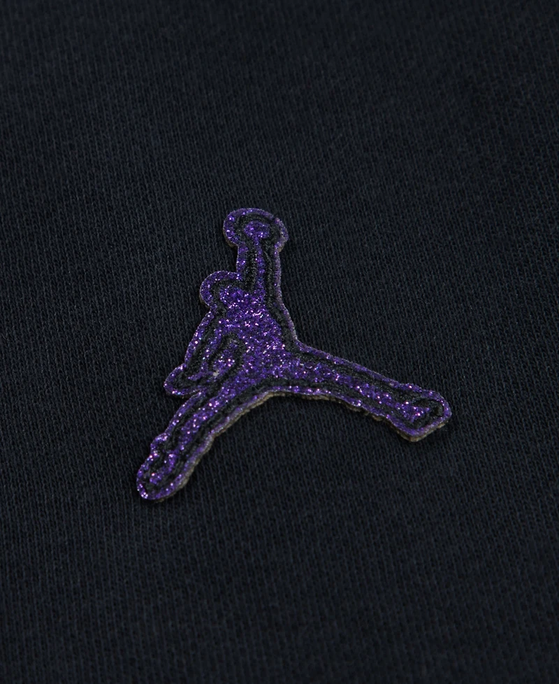 Jordan Big Girls Blue Jeans and Bling Pullover Hoodie