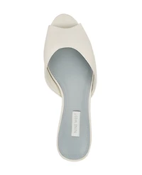 Nine West Women's Luvlie Bridal Satin Peep Toe Kitten Heel Pumps