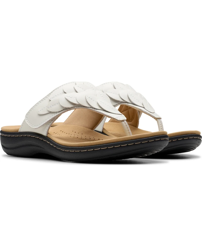 Clarks Collection Women's Laurieann Palm Flip-Flop Sandals