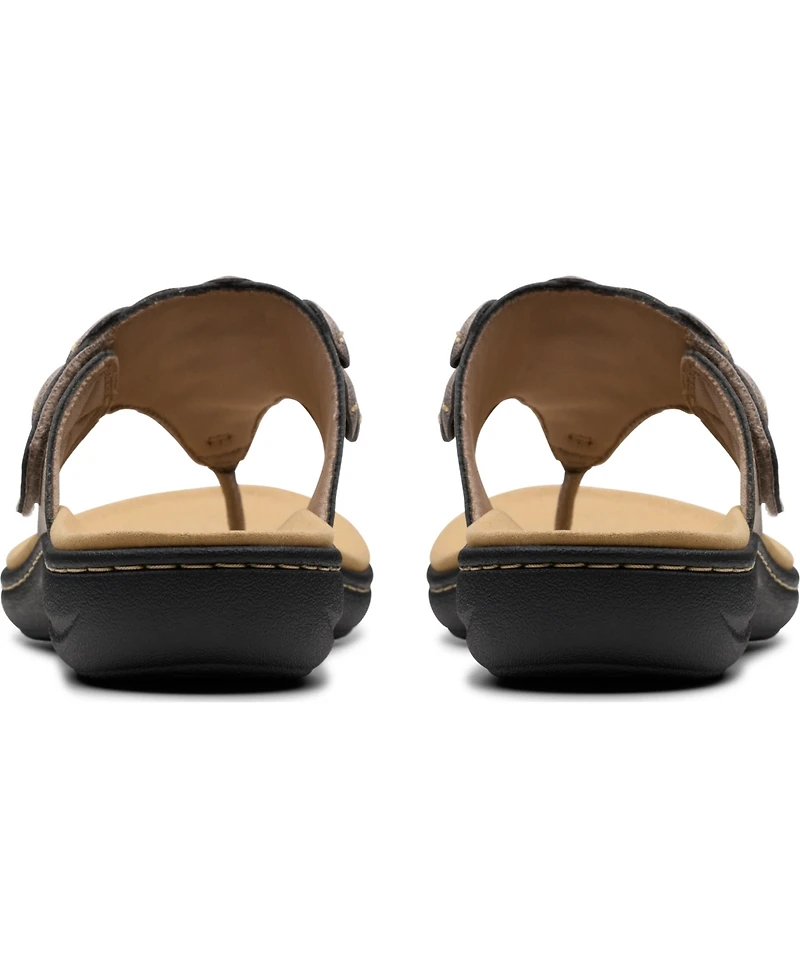 Clarks Collection Women's Laurieann Palm Flip-Flop Sandals