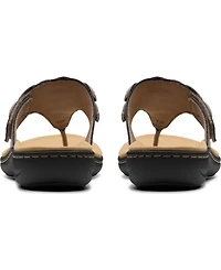 Clarks Collection Women's Laurieann Palm Flip-Flop Sandals