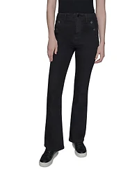Karl Lagerfeld Paris Women's Sailor Flared-Leg Jeans