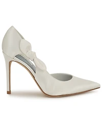 Nine West Women's Fhalon Bridal Satin d'Orsay Pumps