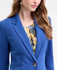 Kasper Women's Stretch-Crepe One-Button Seamed Jacket, Regular & Petite