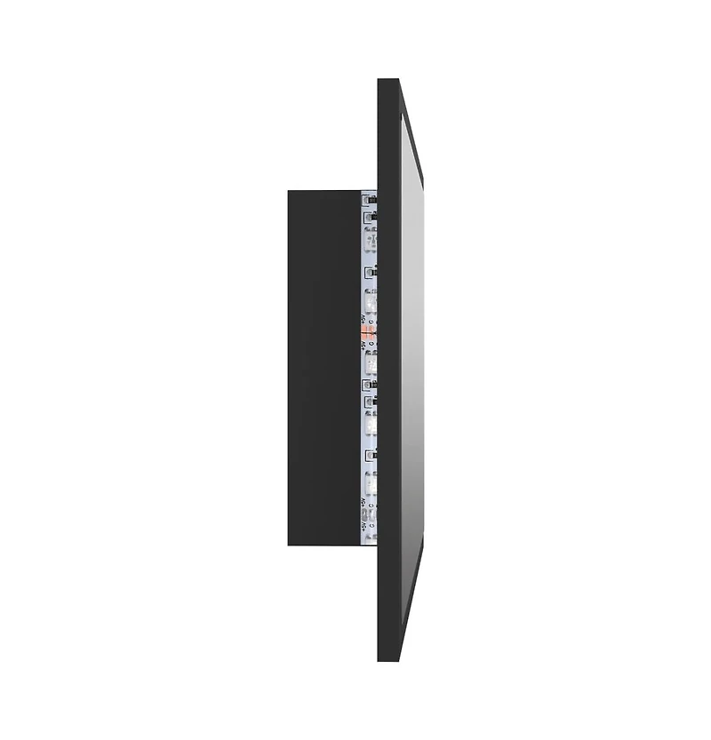 Led Bathroom Mirror Gray 23.6"x3.3"x14.6" Acrylic