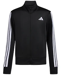 adidas Big Boys Long-Sleeve Full-Zip Essential Tricot Jacket