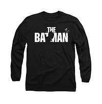 Batman Men's The Silhouette Title Long Sleeve Adult Tee / T-Shirt