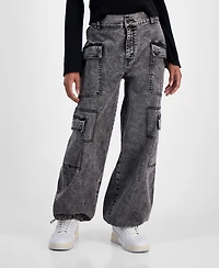 Madden Girl Juniors' Cargo Jogger Jeans