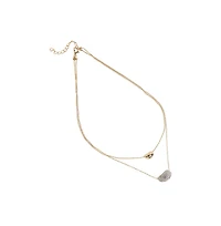 Sohi Bling Bean Multi-Layer Necklace