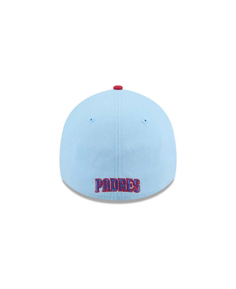New Era Men's Light Blue/Red San Diego Padres 2025 Fourth of July 39THIRTY Flex Hat