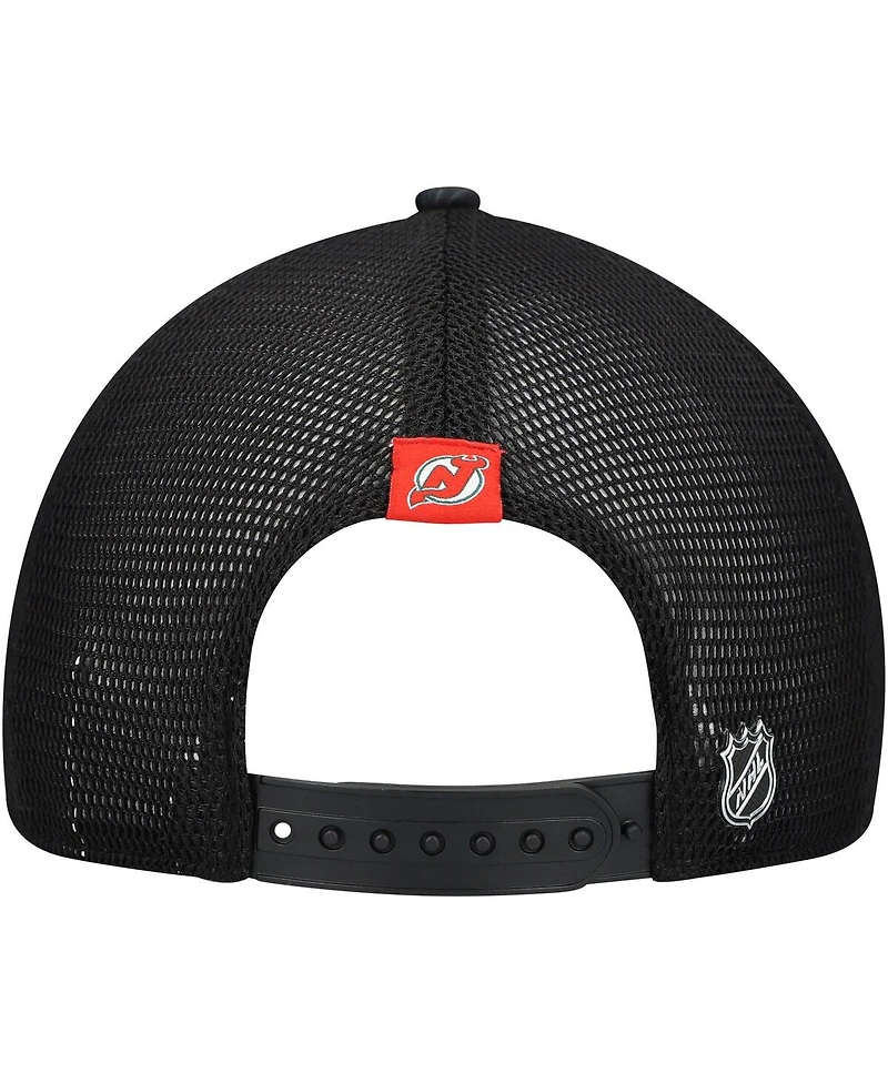 Fanatics Women's Black New Jersey Devils Authentic Pro Adjustable Trucker Hat