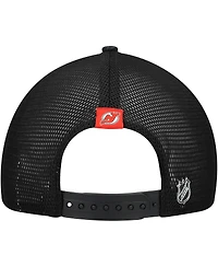 Fanatics Women's Black New Jersey Devils Authentic Pro Adjustable Trucker Hat