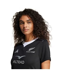 Adidas Women's Black New Zealand Rugby 2024/25 Ferns Home Replica Jersey