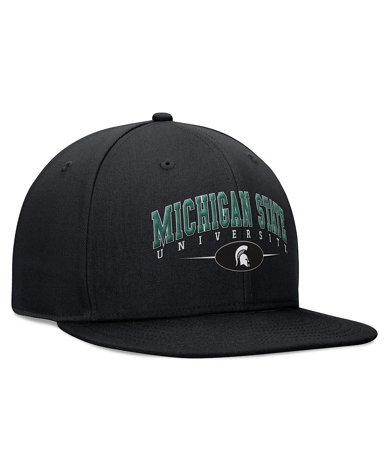 Top of the World Men's Black Michigan State Spartans Bullpen Snapback Hat