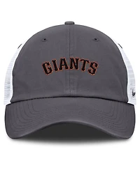 Nike Men's Gray San Francisco Giants Wordmark Club Adjustable Trucker Hat