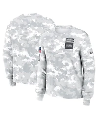 Nike Women's Arctic Camo Seattle Seahawks 2024 Salute to Service Performance Long Sleeve T-Shirt