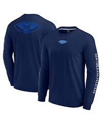 Fanatics Men's Navy New Orleans Pelicans Elements Strive Long Sleeve T-Shirt