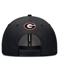 Nike Men's Black Georgia Bulldogs Rise Practice Adjustable Hat