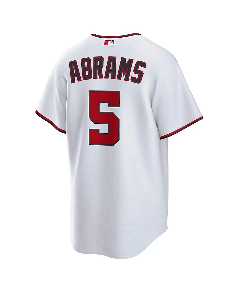 Nike Men's Cj Abrams White Washington Nationals Home Replica Jersey