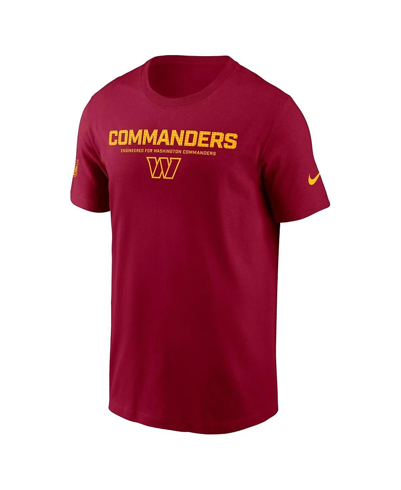 Nike Men's Burgundy Washington Commanders Sideline Performance T-Shirt