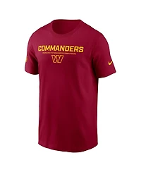 Nike Men's Burgundy Washington Commanders Sideline Performance T-Shirt