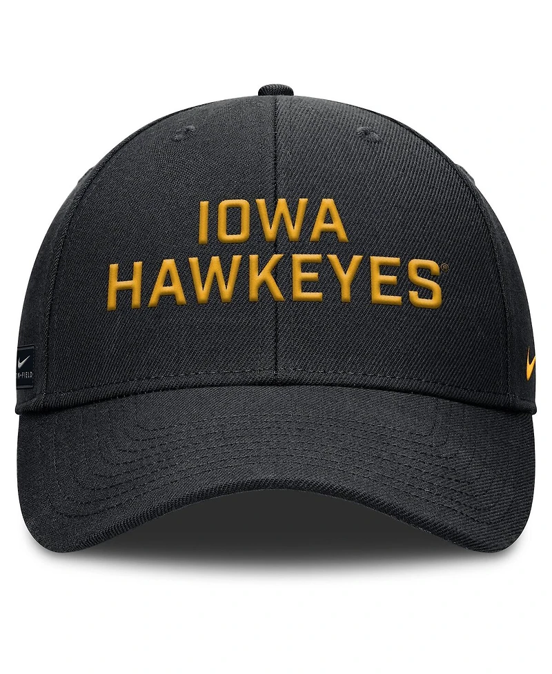 Nike Men's Iowa Hawkeyes Rise Practice Adjustable Hat