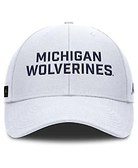 Nike Men's White Michigan Wolverines Rise Practice Adjustable Hat