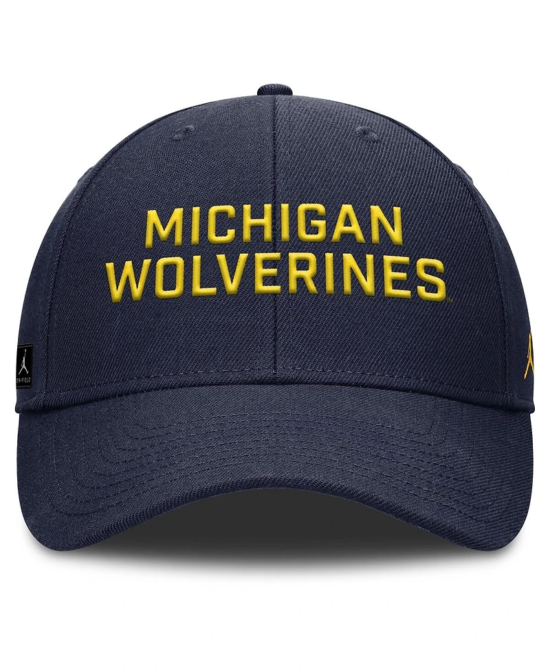 Nike Men's Navy Michigan Wolverines Rise Practice Adjustable Hat