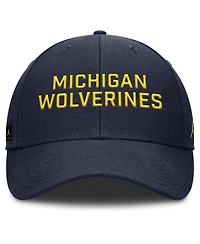 Nike Men's Navy Michigan Wolverines Rise Practice Adjustable Hat