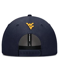 Nike Men's Navy West Virginia Mountaineers Rise Practice Adjustable Hat