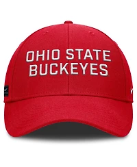 Nike Men's Scarlet Ohio State Buckeyes Rise Practice Adjustable Hat
